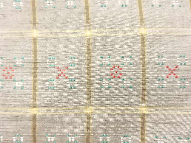  未使用品　仕立て上がり　本場琉球南風原花織着物